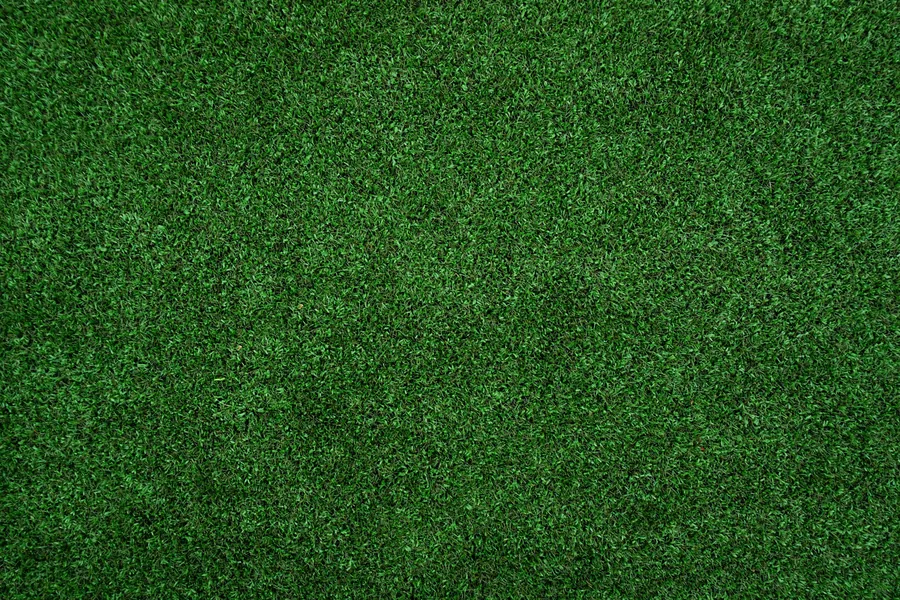 Overhead view of an even artificial grass surface